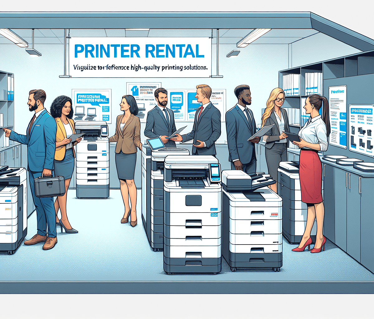 Rent a professional printer in Belgium with services included to meet all your professional printing needs.