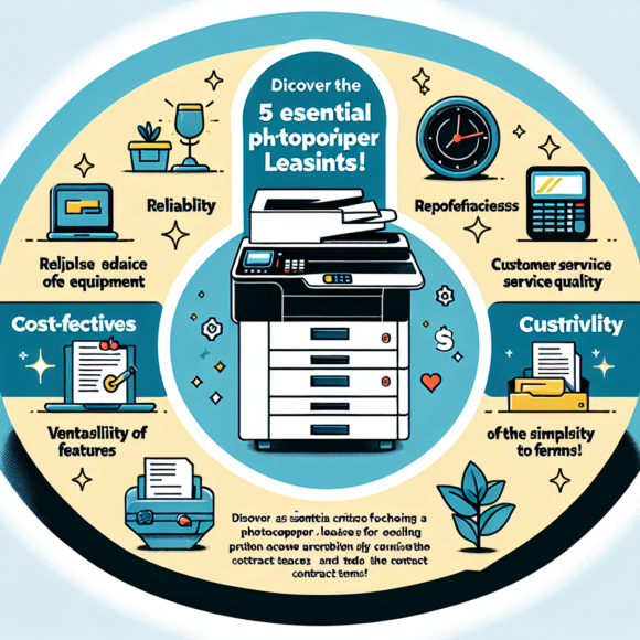 découvrez les principaux critères à prendre en compte pour choisir la meilleure offre de leasing de photocopieur pour votre entreprise. conseils et indications pour une décision éclairée.